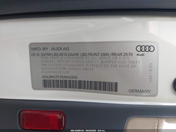 2019 AUDI A5 45 PREMIUM