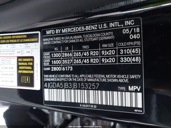 2018 MERCEDES-BENZ GLE 350 GLE350