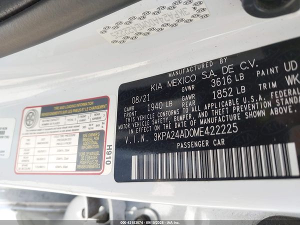 2021 KIA RIO S