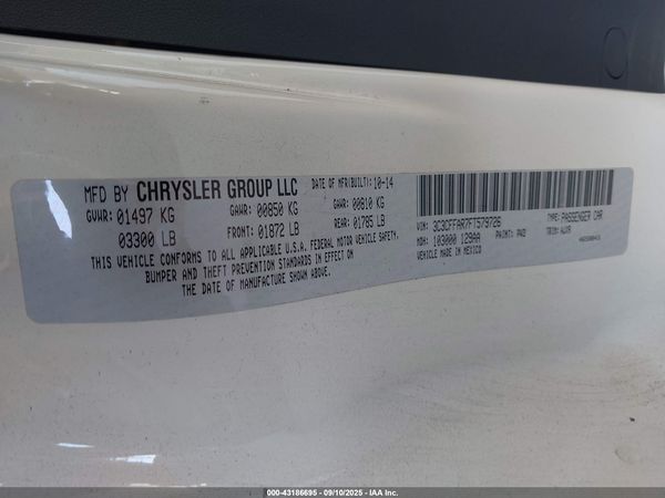 2015 FIAT 500 POP — I9