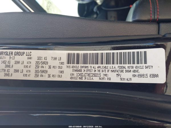2014 DODGE DURANGO R/T