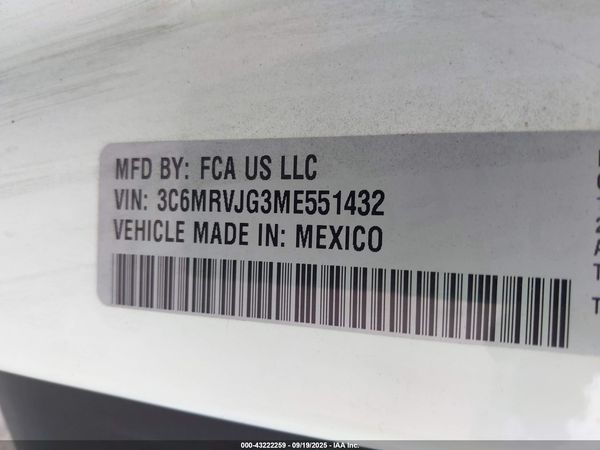 2021 RAM PROMASTER 3500