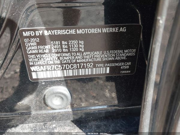 2013 BMW 535I