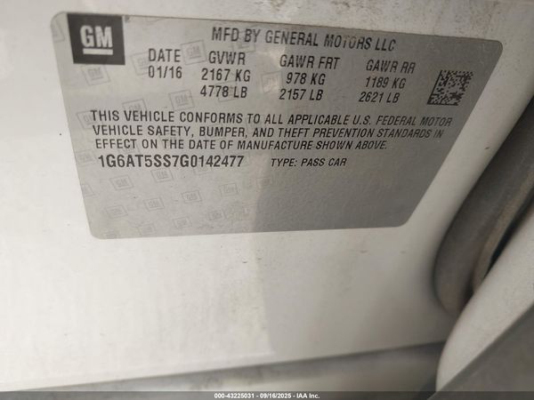 2016 CADILLAC CTS PREMIUM COLLECTION