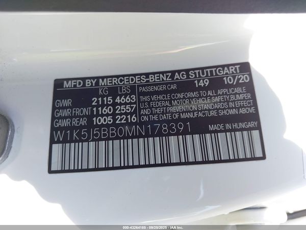 2021 MERCEDES-BENZ AMG CLA 35 4MATIC