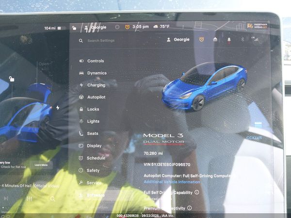 2018 TESLA MODEL 3 LONG RANGE/PERFORMANCE