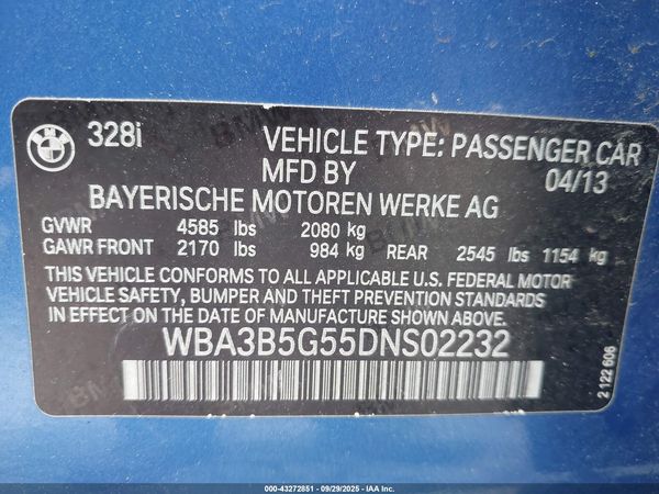 2013 BMW 328I XDRIVE