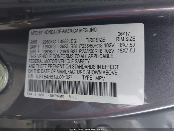 2018 ACURA RDX