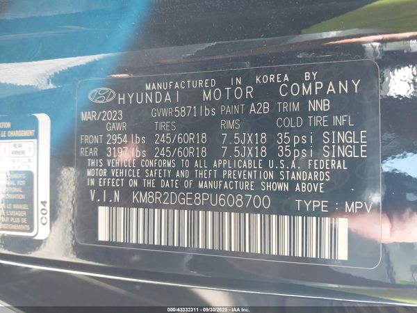 2023 HYUNDAI PALISADE SEL