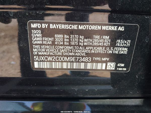 2021 BMW X7 XDRIVE40I