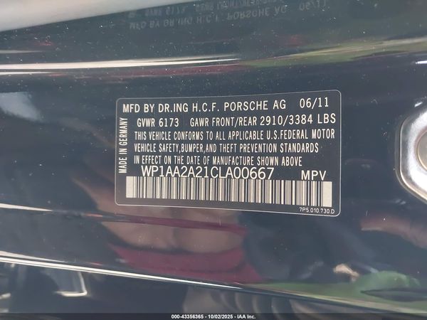 2012 PORSCHE CAYENNE