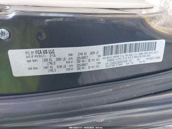 2016 DODGE GRAND CARAVAN SXT