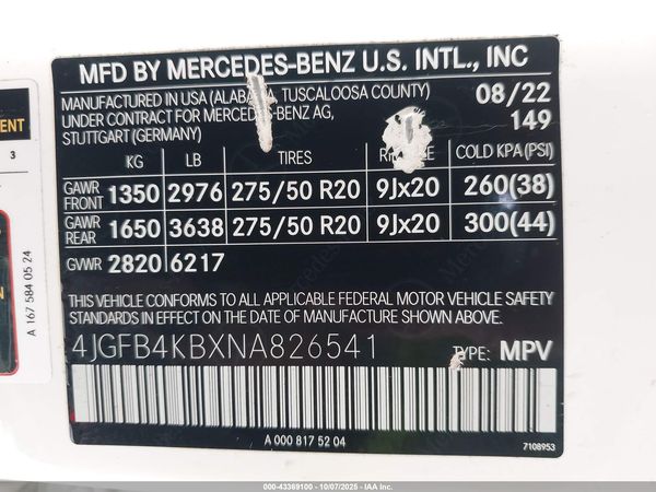 2022 MERCEDES-BENZ GLE 350 4MATIC