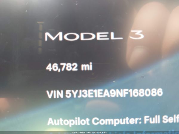 2022 TESLA MODEL 3 REAR-WHEEL DRIVE