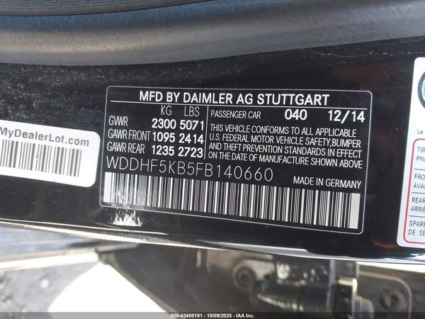 2015 MERCEDES-BENZ E 350 E350