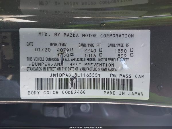 2020 MAZDA MAZDA3