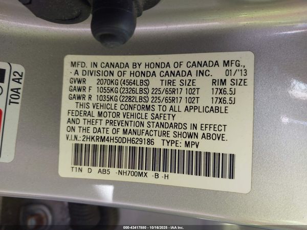 2013 HONDA CR-V EX