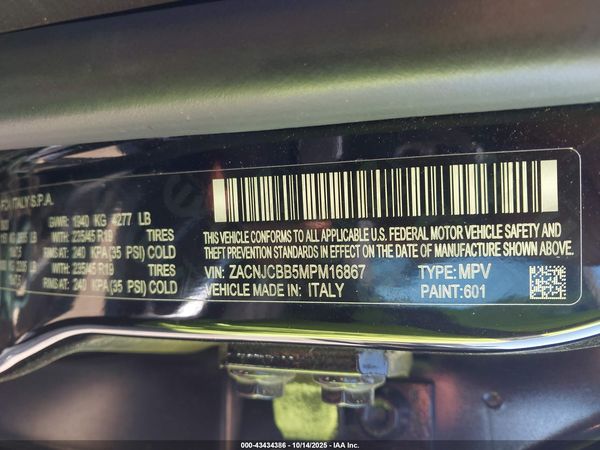 2021 JEEP RENEGADE LATITUDE FWD