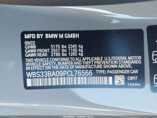 2023 BMW M4 COMPETITION XDRIVE