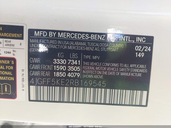 2024 MERCEDES-BENZ GLS 450 4MATIC