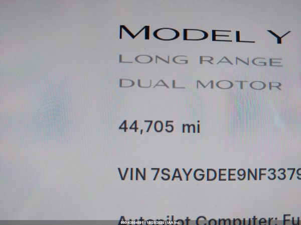 2022 TESLA MODEL Y