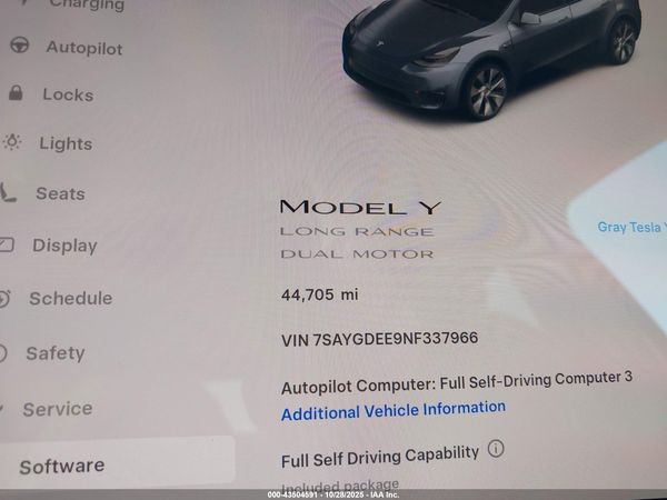 2022 TESLA MODEL Y