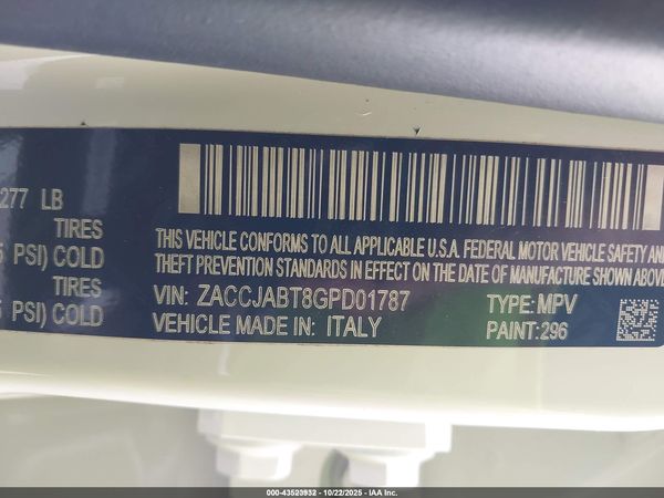 2016 JEEP RENEGADE LATITUDE