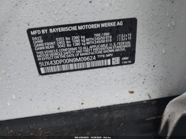 2022 BMW X3 SDRIVE30I