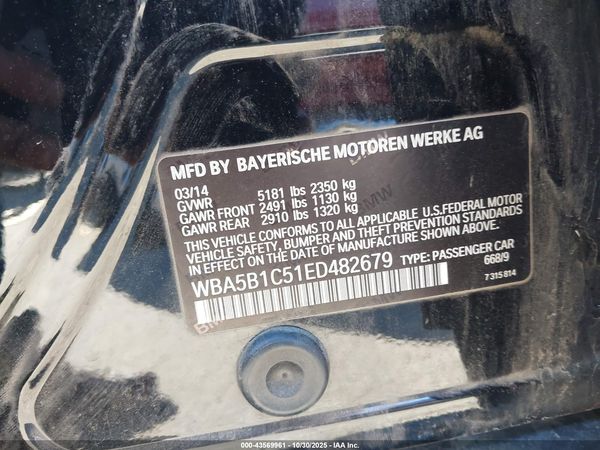 2014 BMW 535I