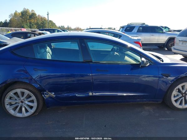 2022 TESLA MODEL 3 REAR-WHEEL DRIVE