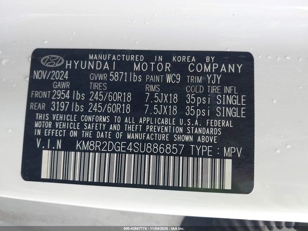 2025 HYUNDAI PALISADE SEL