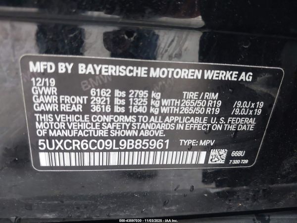 2020 BMW X5 XDRIVE40I