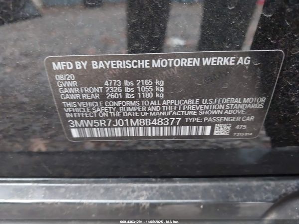 2021 BMW 330I XDRIVE