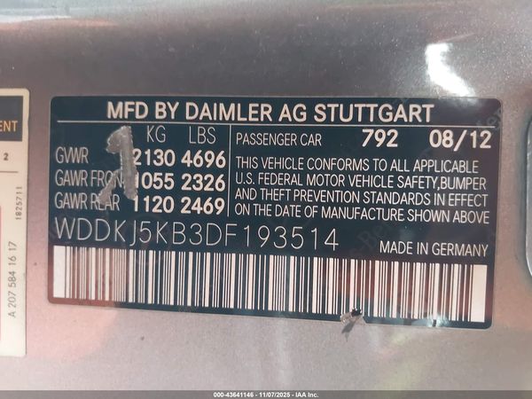 2013 MERCEDES-BENZ E 350 E350