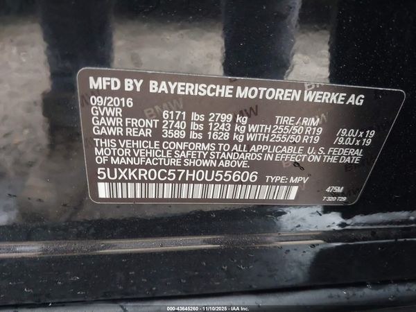 2017 BMW X5 XDRIVE35I