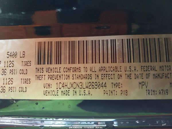 2020 JEEP WRANGLER UNLIMITED SPORT S 4X4