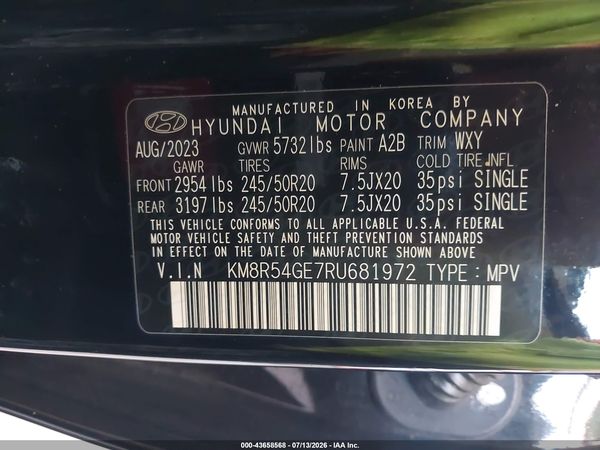 2024 HYUNDAI PALISADE LIMITED