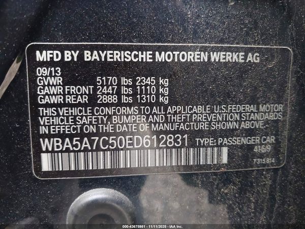 2014 BMW 528I XDRIVE