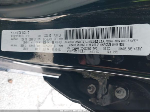 2019 RAM 1500