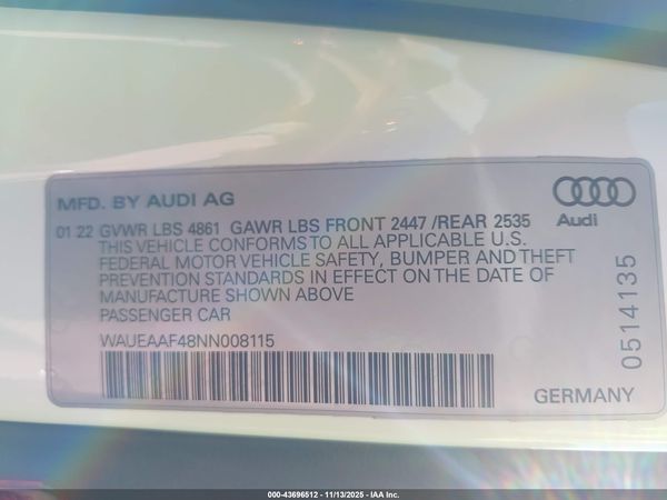 2022 AUDI A4