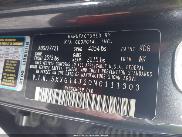 2022 KIA K5 LXS