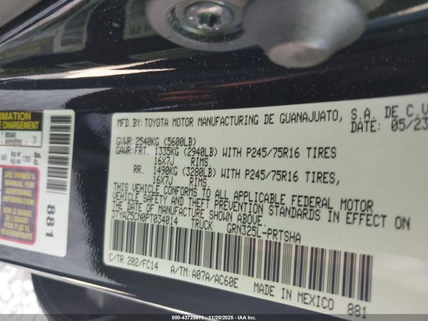 2023 TOYOTA TACOMA SR5 V6