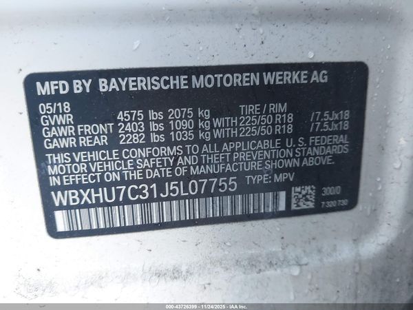 2018 BMW X1 SDRIVE28I