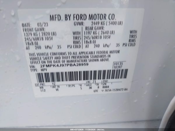2023 FORD EDGE SEL