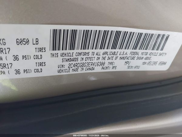2014 DODGE GRAND CARAVAN AMERICAN VALUE PKG — I9