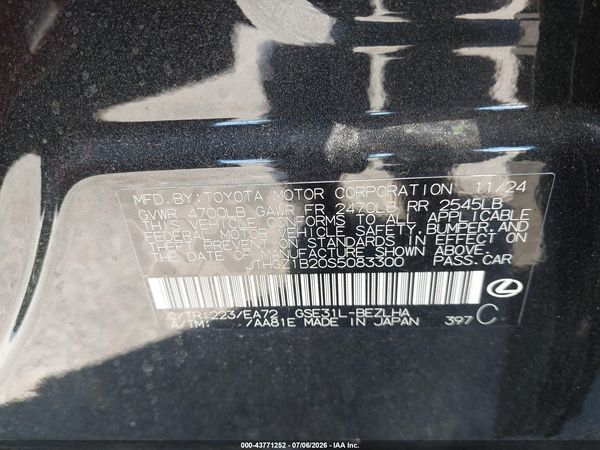 2025 LEXUS IS 350 F SPORT