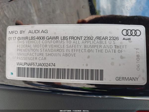 2018 AUDI A5 2.0T PREMIUM