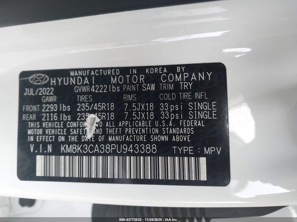 2023 HYUNDAI KONA N LINE