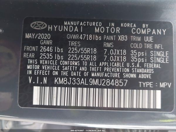 2021 HYUNDAI TUCSON LIMITED