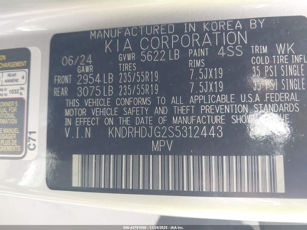 2025 KIA SORENTO HYBRID EX